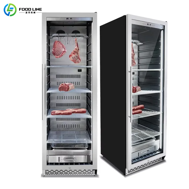 Customize Commercial Dry Aging Refrigerator for Steakhouse Heavy Duty Meat Curing Cabinet Stainless Steel Dry Ager with UV Light