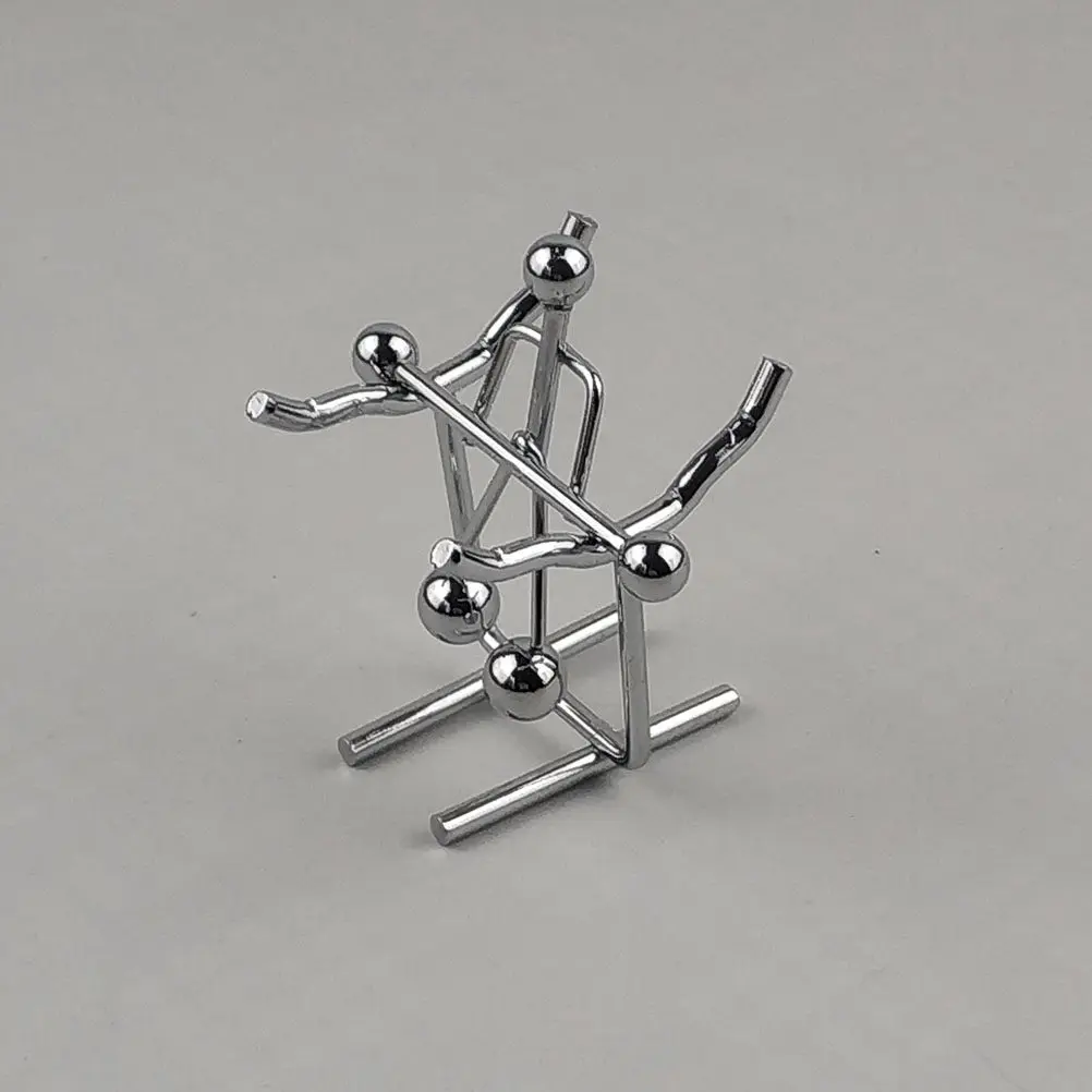 Iron Balance Ball Swinging Desk Decoration Small Metal Craft for Home Office Science Gift Birthday Holiday Desktop Ornament