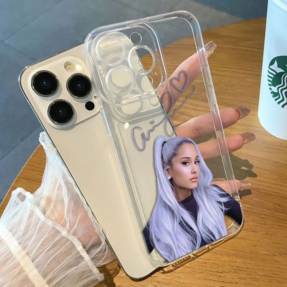 البوب المغني أريانا غراندز حافظة شفافة ل VIVO Y100 Y76 Y75 Y73 Y51 Y50 Y36 Y35 Y28 Y27 Y22S Y33S Y21 Y20 Y19S Y17S Y16 Y15S