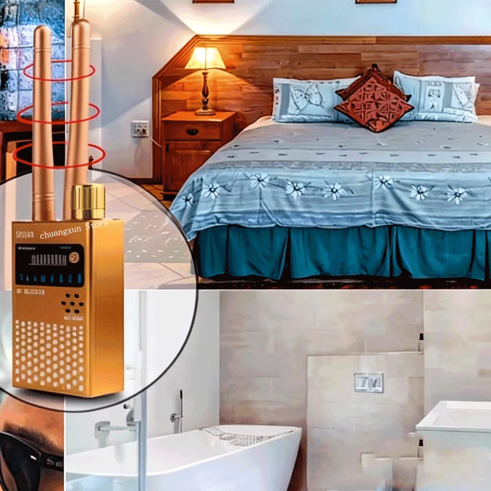 

G319 Multi-function Wireless Camera Anti Detector Bug Mini Audio Spy Camera GSM Finder GPS Signal Lens RF Locator Tracker Detect