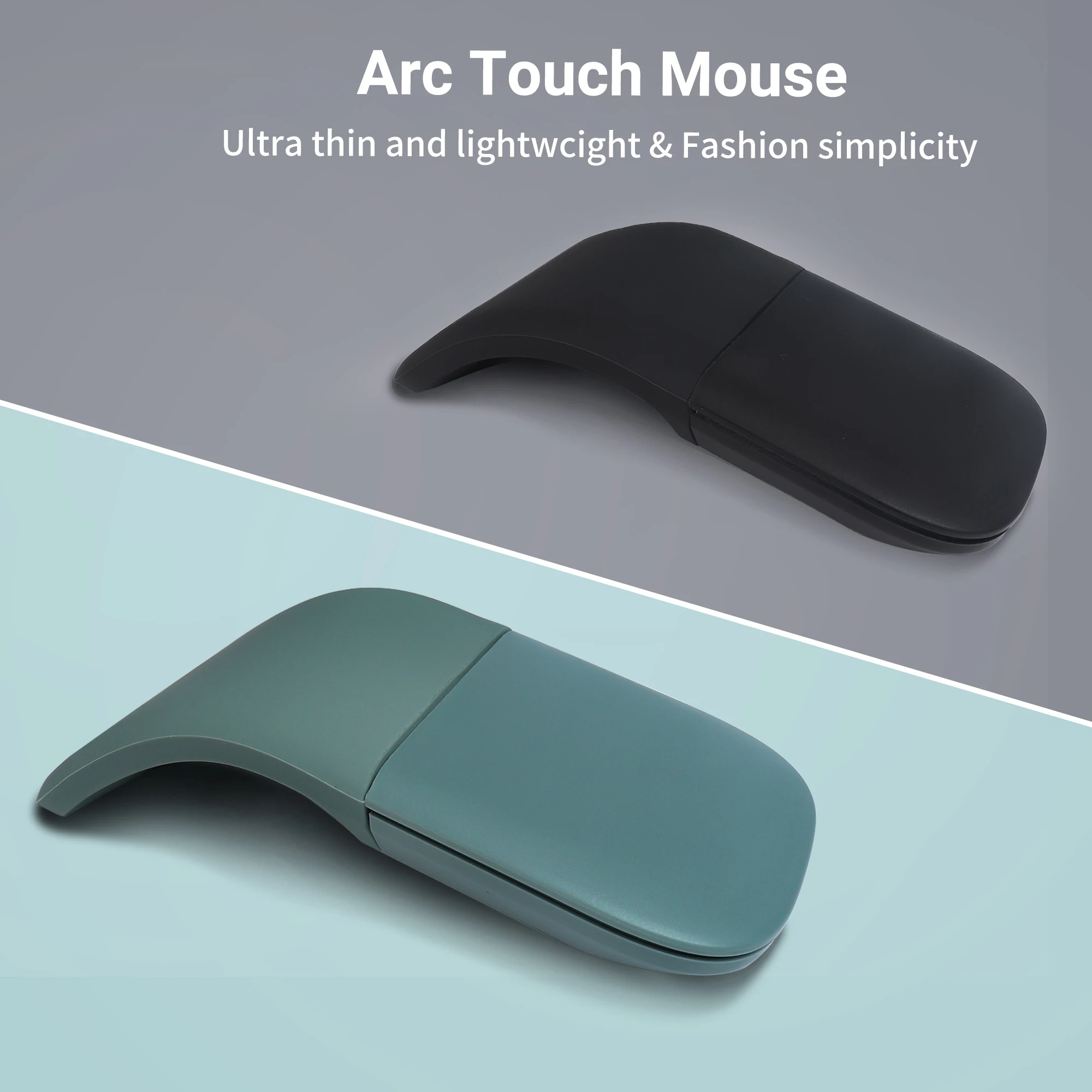 

Fashion Bluetooth Mouse Mute Button Foldable Light Weight Portable Long Battery Life Skin Like Feel Office Use Mause Touch Mice