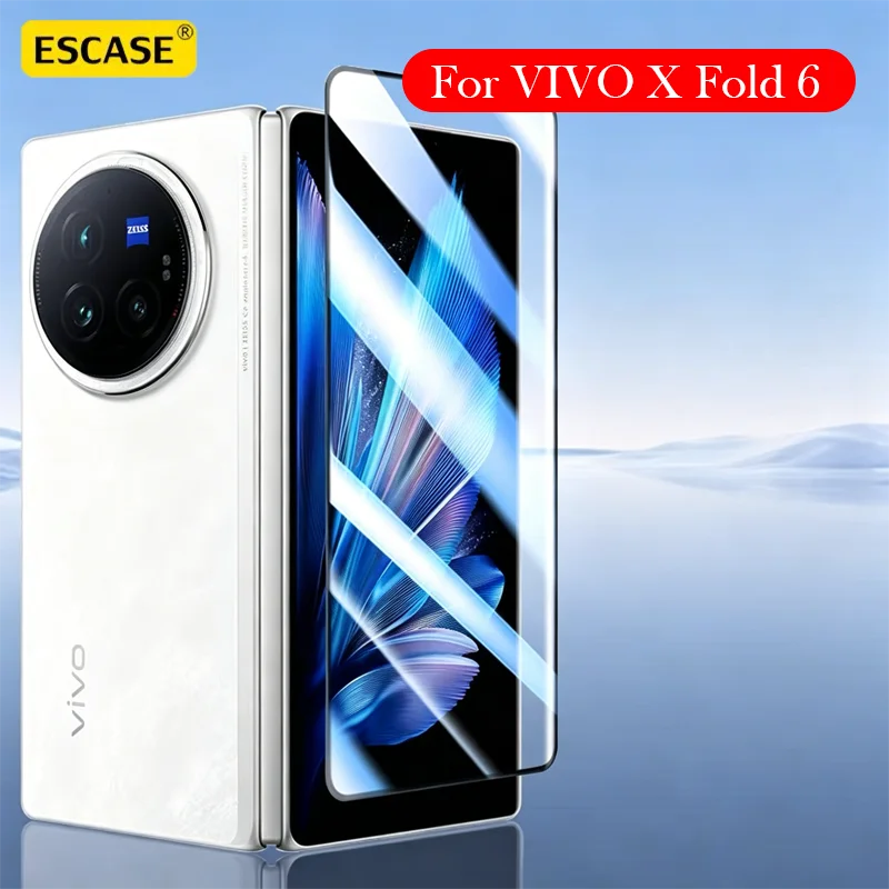 

2PC ESCASE Tempered Glass For Vivo X Fold 6 Screen Protector for VIVO X FOLD 6