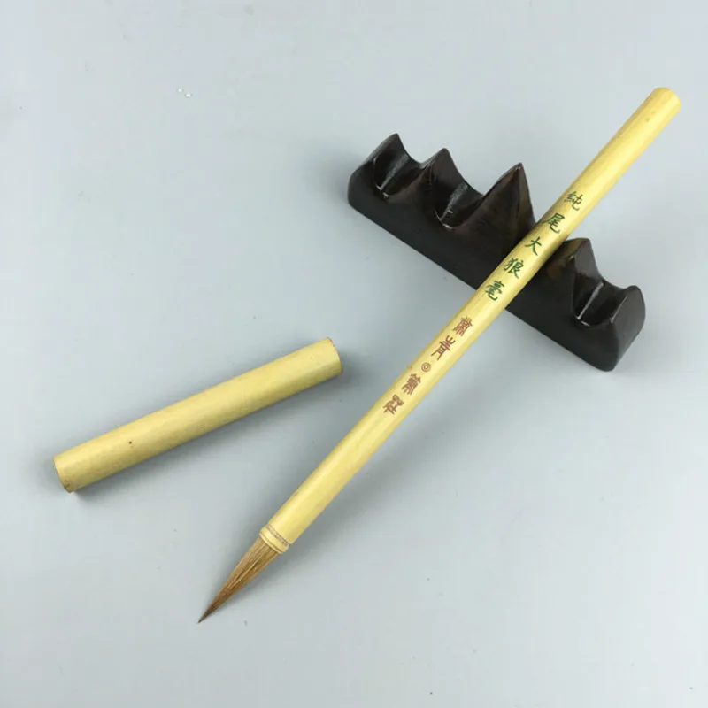 Chinese Weasel Hair Brush Pen Chinese Calligraphy Brush Small Regular Script Writing Brush Pen Copy Scriptures Writing Supplies