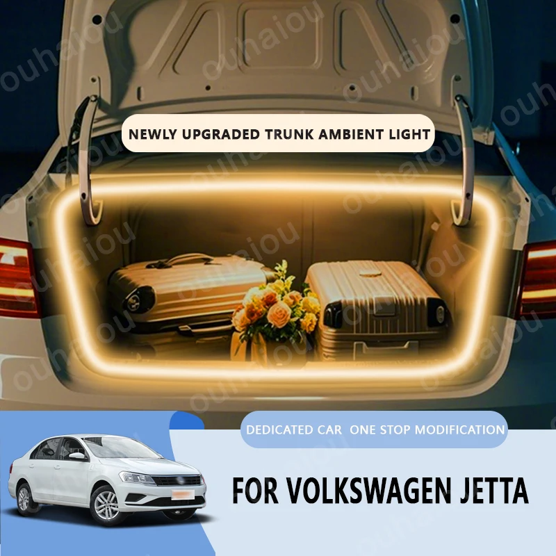 

For 2013-2019 Volkswagen Jetta trunk light modification light Atmosphere lights White warm white Rear Trunk LED Light Bar