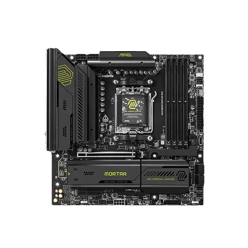 MSI New MAG B850M MORTAR WIFI Micro ATX AMD مقبس AM5 B850 يدعم ما يصل إلى 9000 سلسلة Ryzen اللوحة الأم