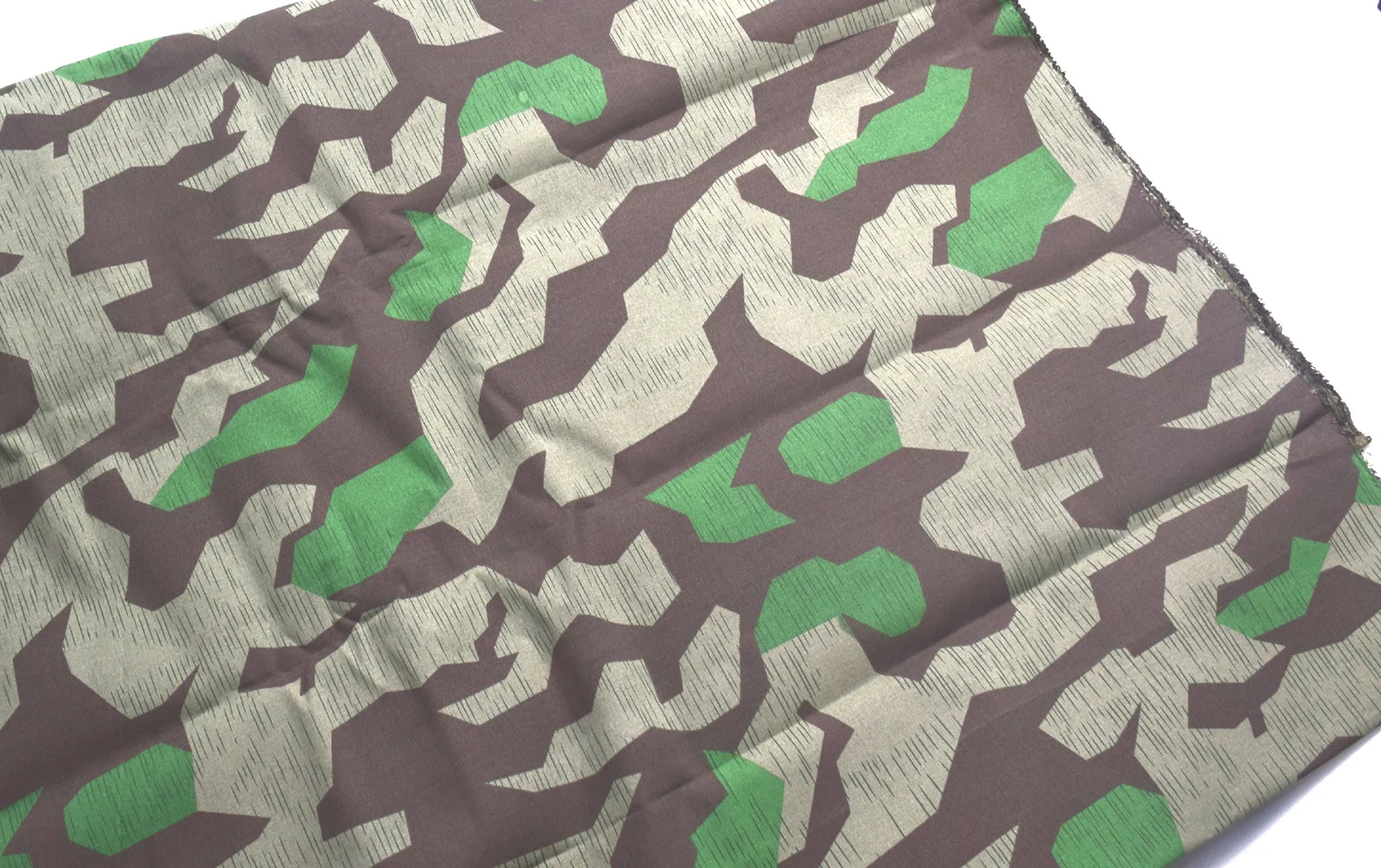 Camouflage REVERSIBLE  GERMAN Cosplay ARMY SPLINTER CAMOUFLAGE FABRIC COTTON