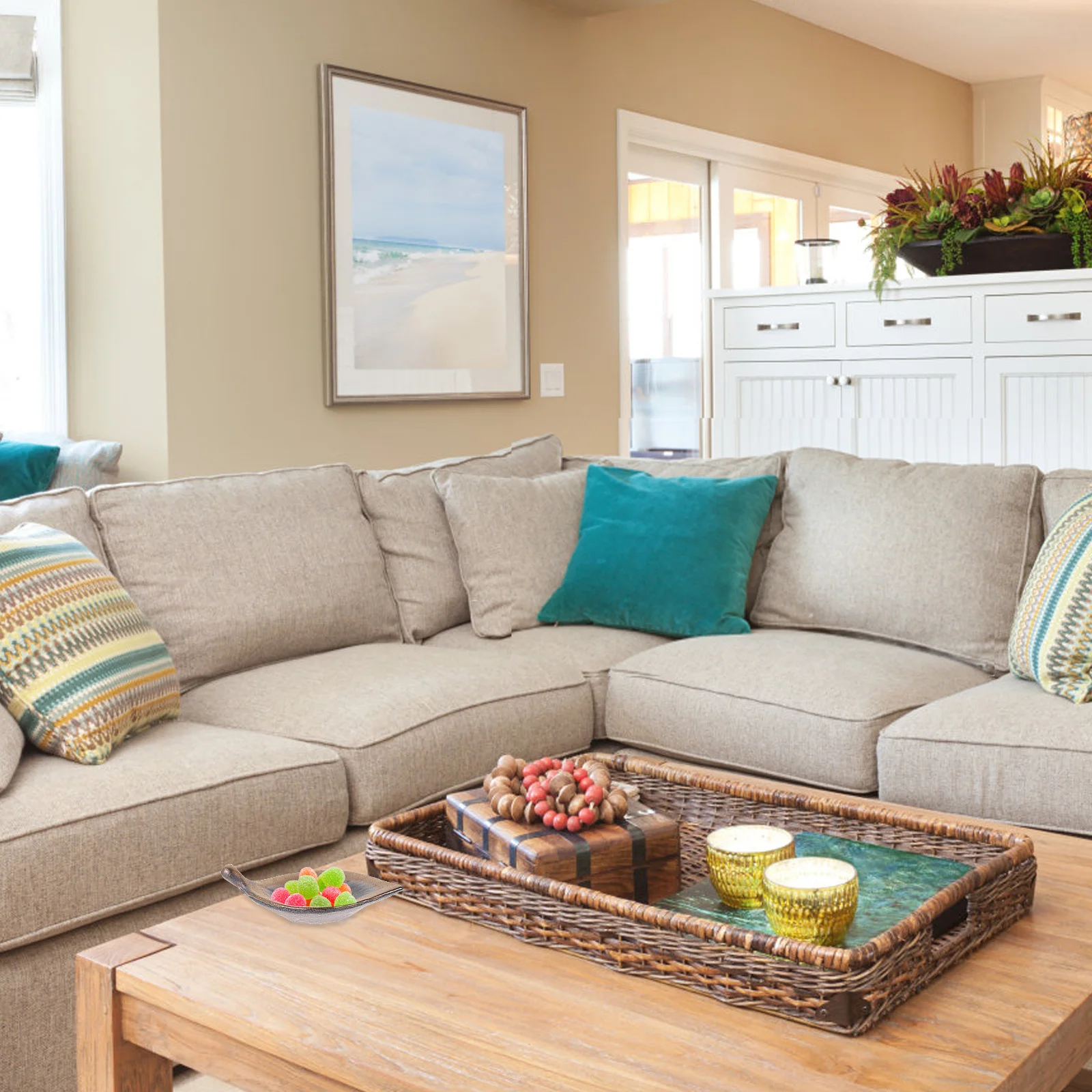 

Lotus Ceramic Plate Creative Snack Plate Serving Dish Decorative Food Tray Vintage Ceramic Coaster Serving Dishes