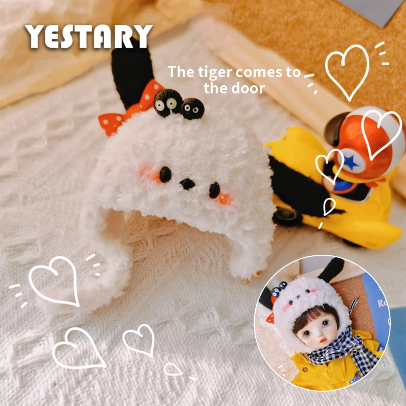 

YESTARY Blythe Doll Hat BJD Dolls Accessories Plush Hat For 1/3 1/4 1/6 1/8 Doll Cute Dog Hat Doll Clothes For Jerryberry Holala