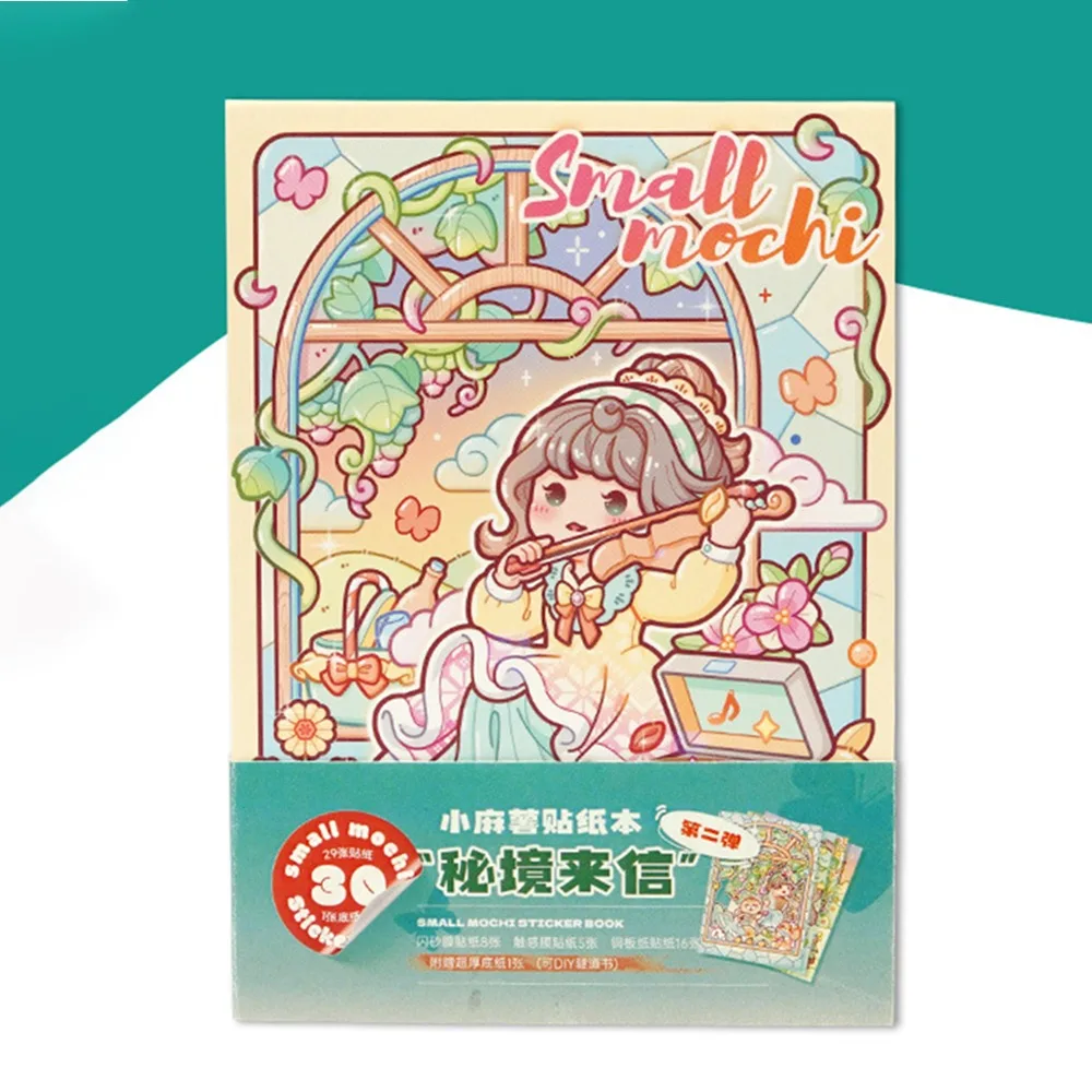 

30Sheets Cute Kpop Decorative Sticker Book Small M Cartoon Scrapbooking Stickers PET DIY Material Material Sticker Decoration