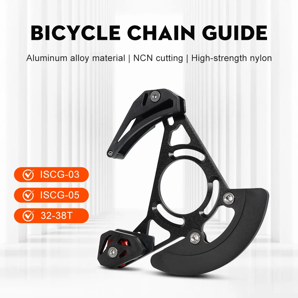 

TOSEEK Chain Guides MTB Bicycle Guide Single Disc Sprocket Chain Guide Guard Ultralight Chain Guide 32T-38T /ISCG-03/ISCG-05