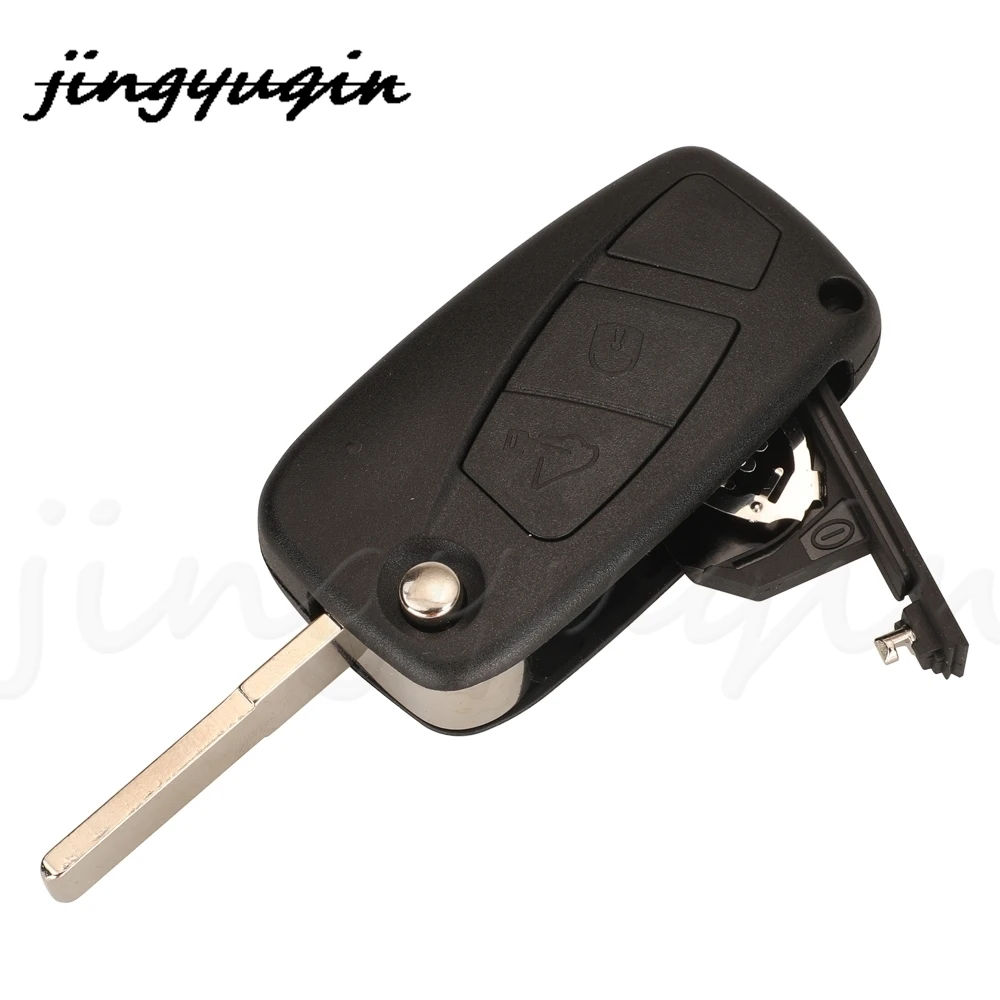 jingyuqin 2/3Buttons Flip Remote Car Key Fob 433MHZ Megamos Crypto ID48 Chip For Iveco Daily 2006 - 2011 With GT10 SIP22 Blade