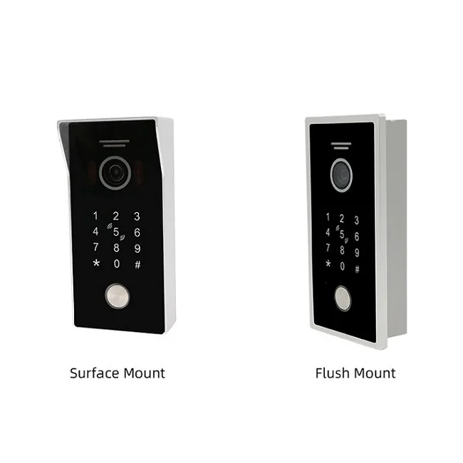 4 Wire Door Phone System with HD Screen Monitor Night Vision Camera for Villa Security