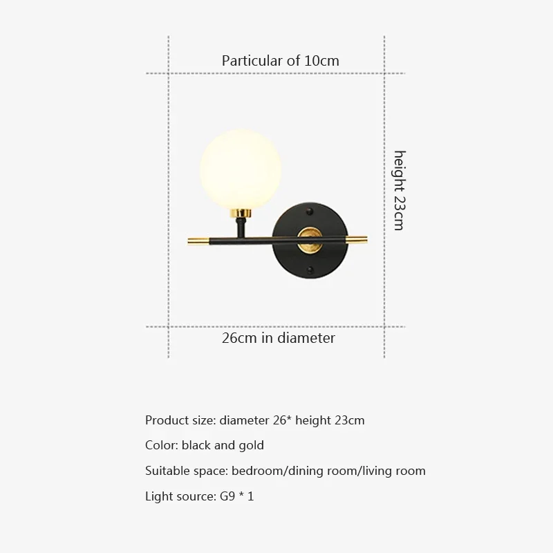 Minimalistyczna lampa ścienna Lampka nocna do sypialni Minimalistyczne nowoczesne światło Luksusowy salon Tło Kinkiet Lampy do korytarza hotelowego