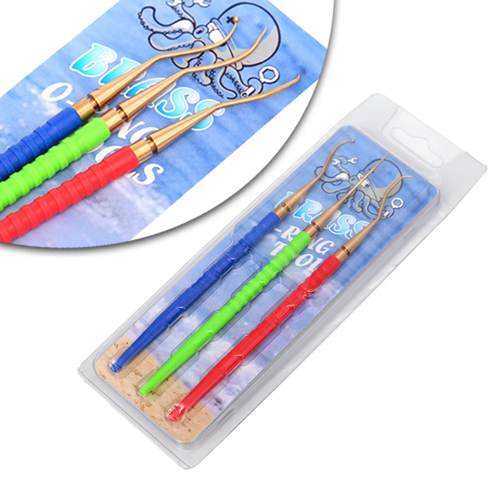 

3-х предметные инструменты для ремонта регулятора с латунными крючками и пластиковыми ручками для обслуживания оборудования для подводного плавания и подводного плавания