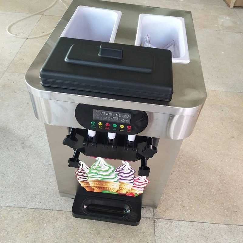 

Машина для мягкого мороженого из нержавеющей стали Коммерческие машины для изготовления мороженого Торговый автомат для мороженого