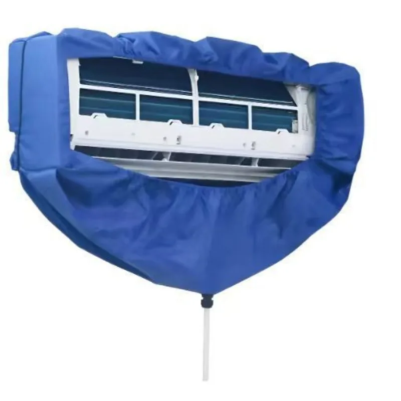 1‑3P Air Conditioner Cleaning Cover With Drainage Pipe Waterproof Anti‑spill For Wall‑mounted AC Washing Water Receiving Bag