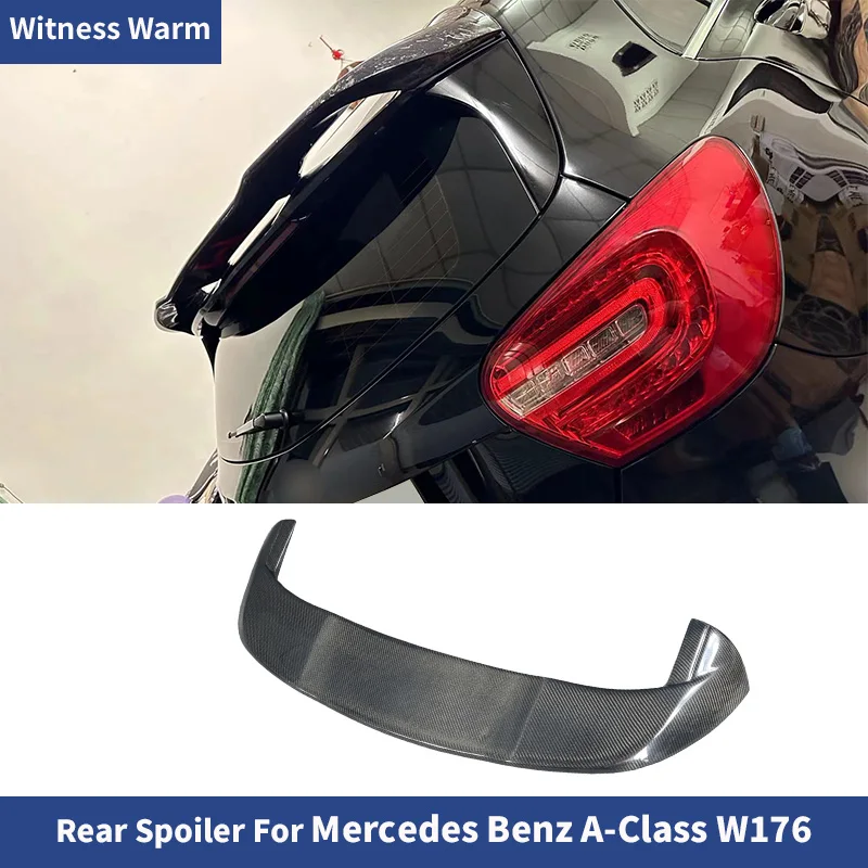 For Benz A-class A200 A220 A250 A45 Amg 2013-2018 W176 Carbon Fiber FRP Primer Rear Roof Wing Spoiler