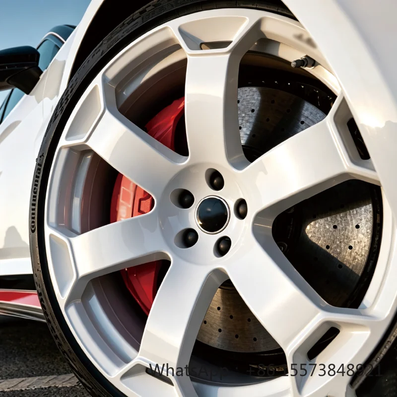 Gloss White Monoblock Forged Alloy Wheels 18 19 20 21 22inch 5*112 5*114.3 Staggered Width Available for 911