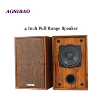 4 Inch Full Range Speaker 4Ohm 50W Passive Audio Speakers HIFI Home Loudspeaker Stereo Woodiness Home Theater Sound Box