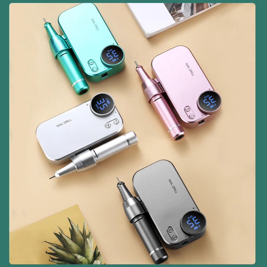 المهنية المحمولة القابلة لإعادة الشحن مسمار الحفر طلاء الأظافر المحمولة متعددة الوظائف أدوات مانيكير متعدد الألوان #3
