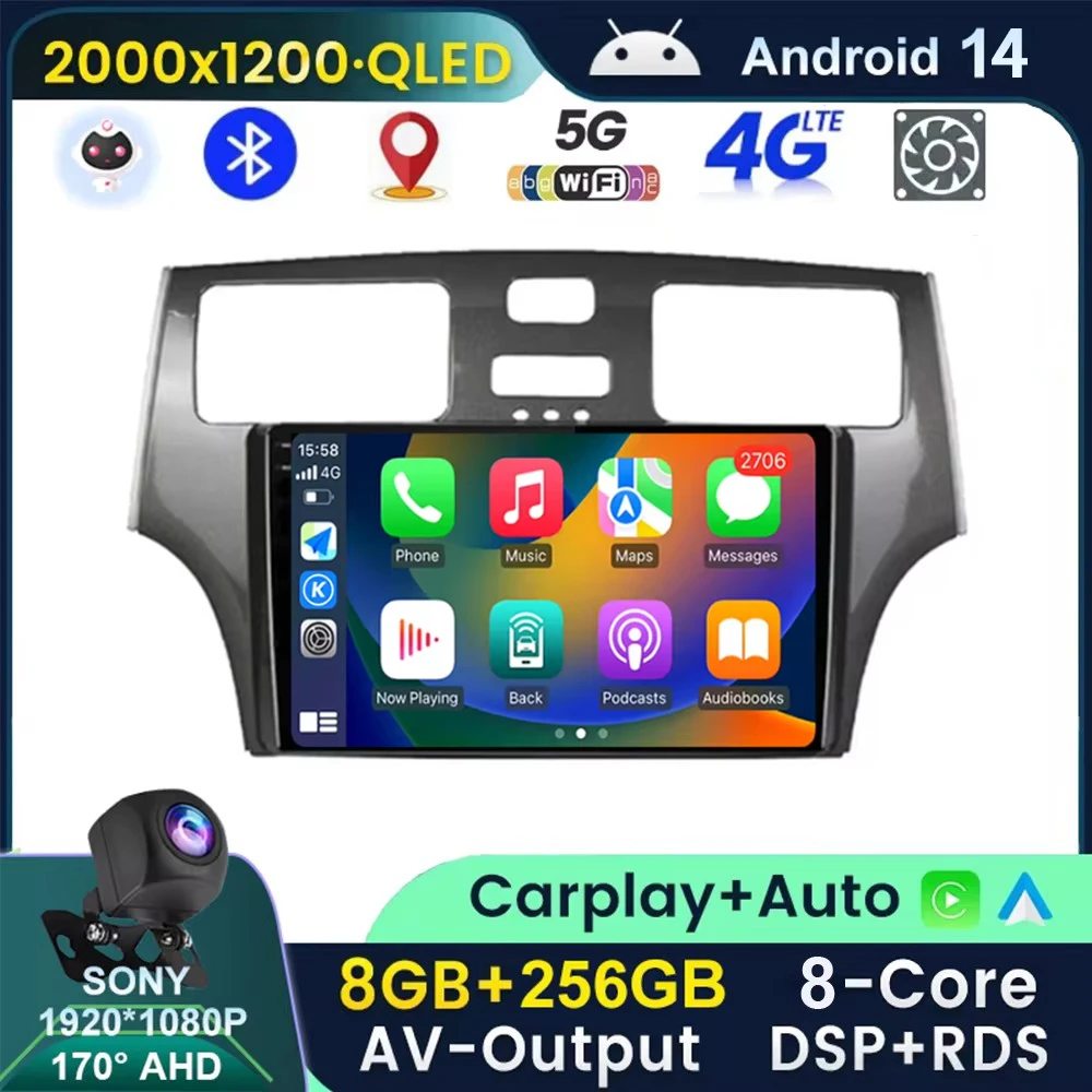 

Android 13 Radio For Lexus ES300 ES330 XV30 ES250 2001-2006 Multimedia Video Player Navigation Stereo DSP Carplay Auto 4G Let