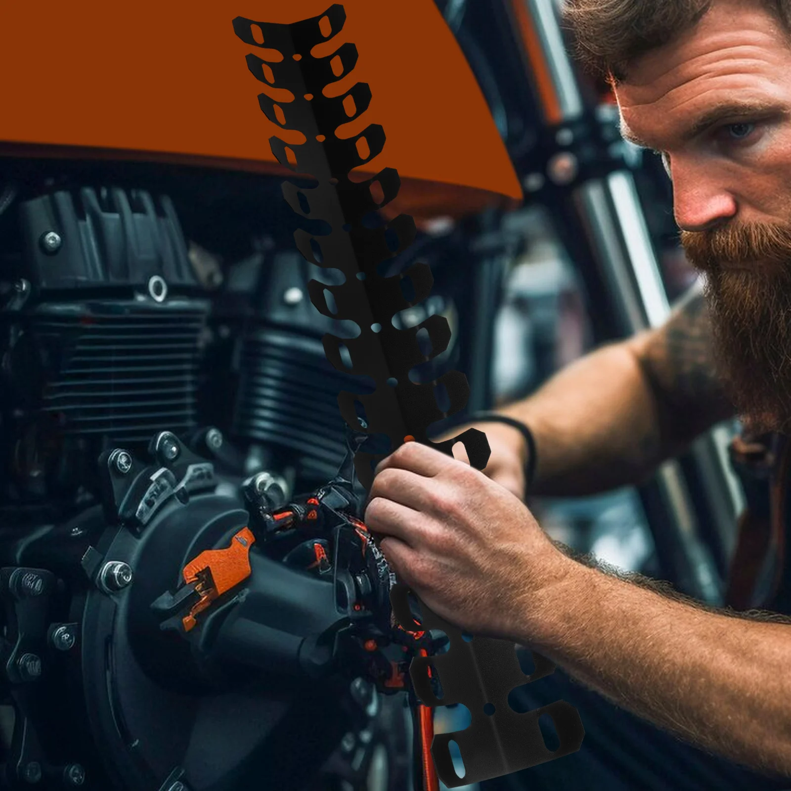 دراجة نارية الحرارة درع غطاء عالية الكفاءة العزل العالمي صالح دائم المعادن لحماية أنابيب العادم دراجة نارية الأنابيب