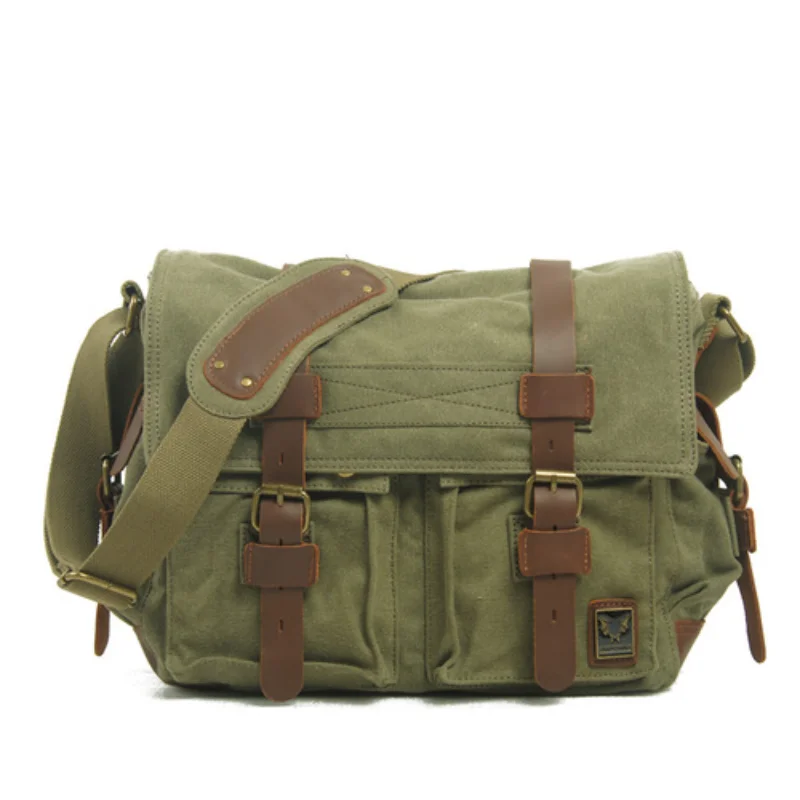 

Retro canvas bag men's shoulder messenger bag casual canvas original locomotive side bag shoulder bag messenger bag