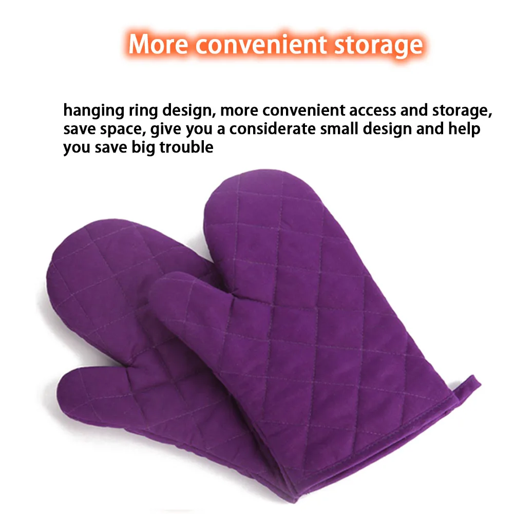 One Piece Microwave Gloves BBQ Gloves Anti-Scalding Oven Baking Mitts Heat Resistant Kitchen Baking Cooking Tool view 5