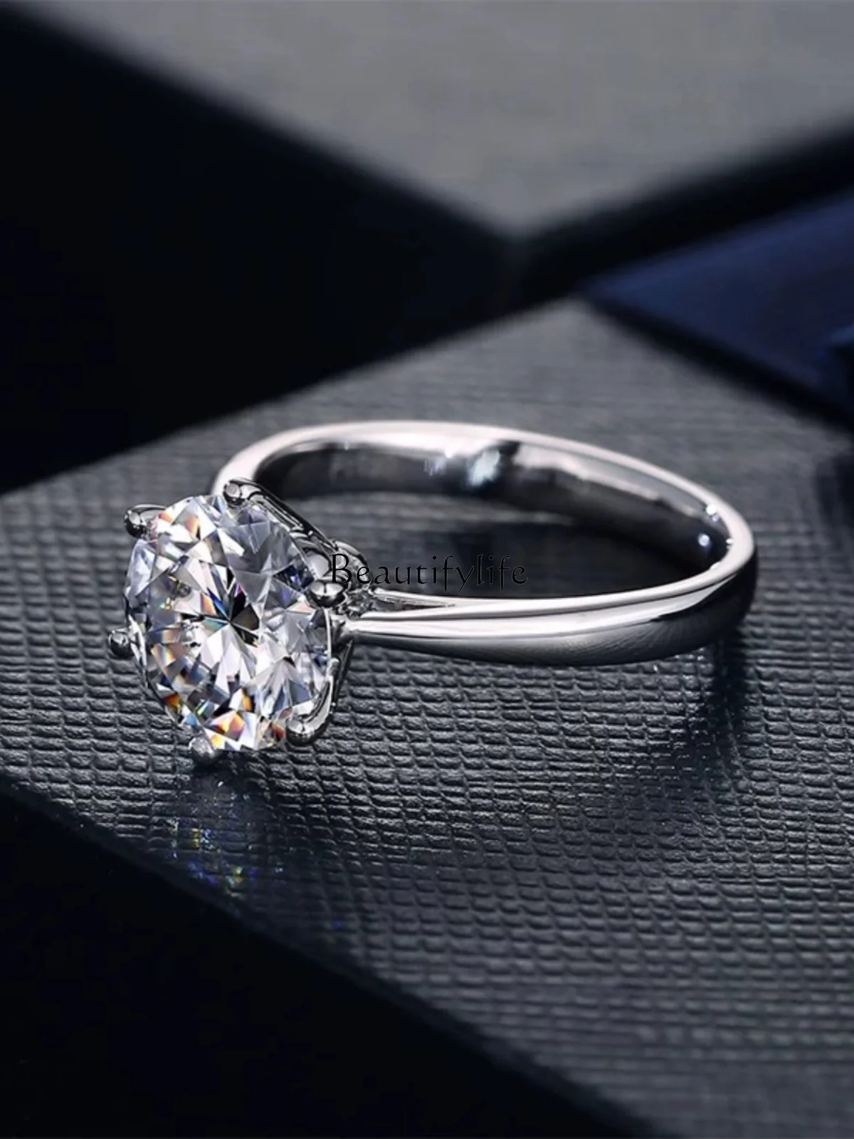 Platinum Diamond Ring for Men and Women 18K Platinum Ring Proposal for Girlfriend Girlfriend Gifts