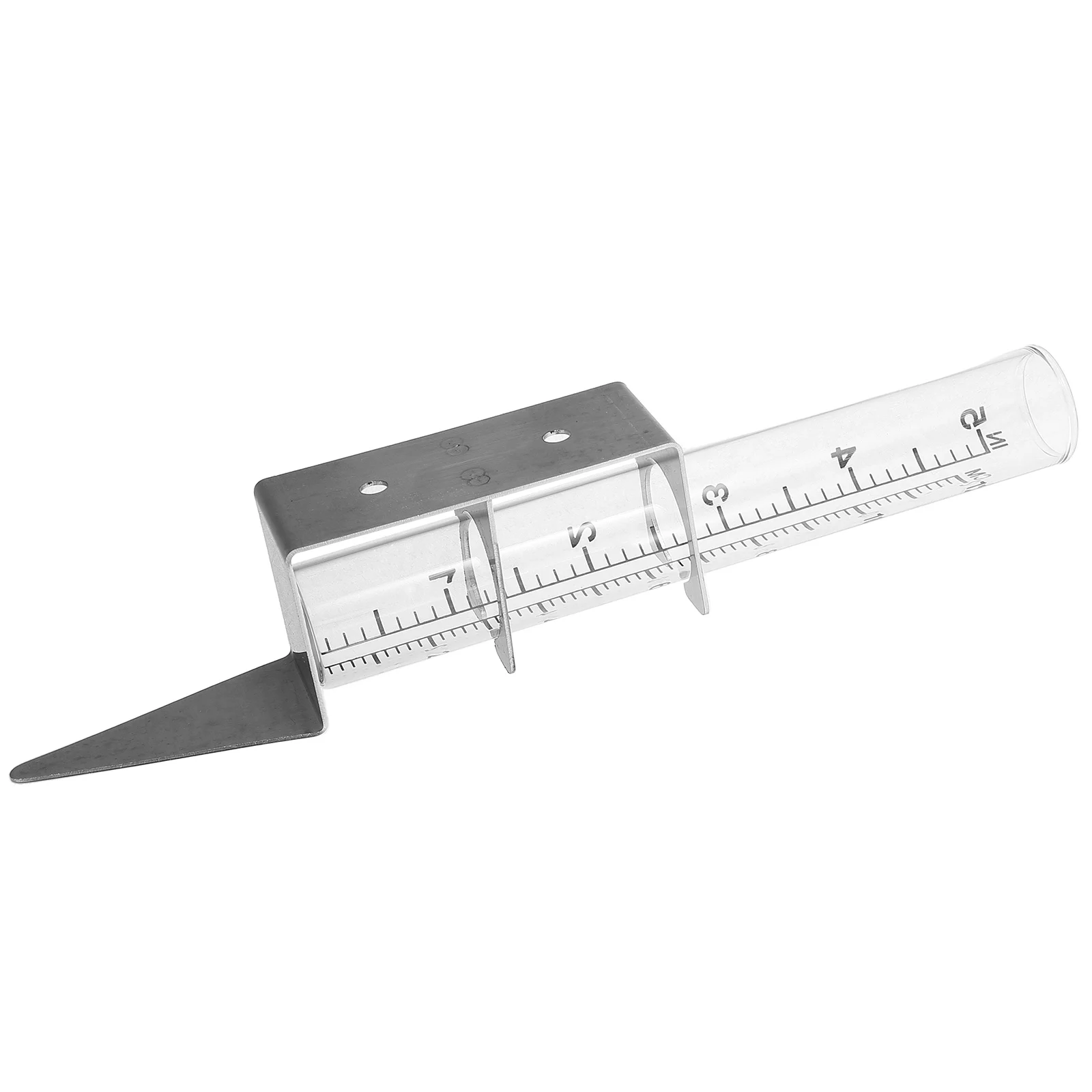 

Outdoor Garden Rain Gauge Glass Tube Stainless Steel Mounting Bracket Rain Measuring Tool Accurate Rainfall Measurement