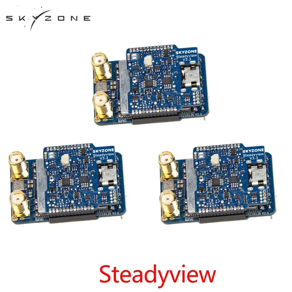 AvaCoreSKYZONE Steadyview V3.3 Receiver Module, 5.8GHz Diversity Receiver For FPV Racing Goggles Drone Quadcopter RC Parts