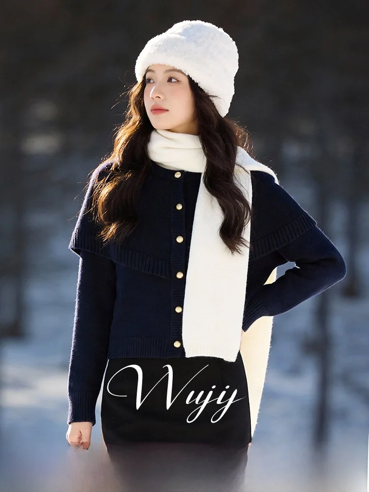 

plus Size Women's Knitted Set Spring 2026 Casual Long Sve round Ne Top with f Skirt Faionable Materni Wear