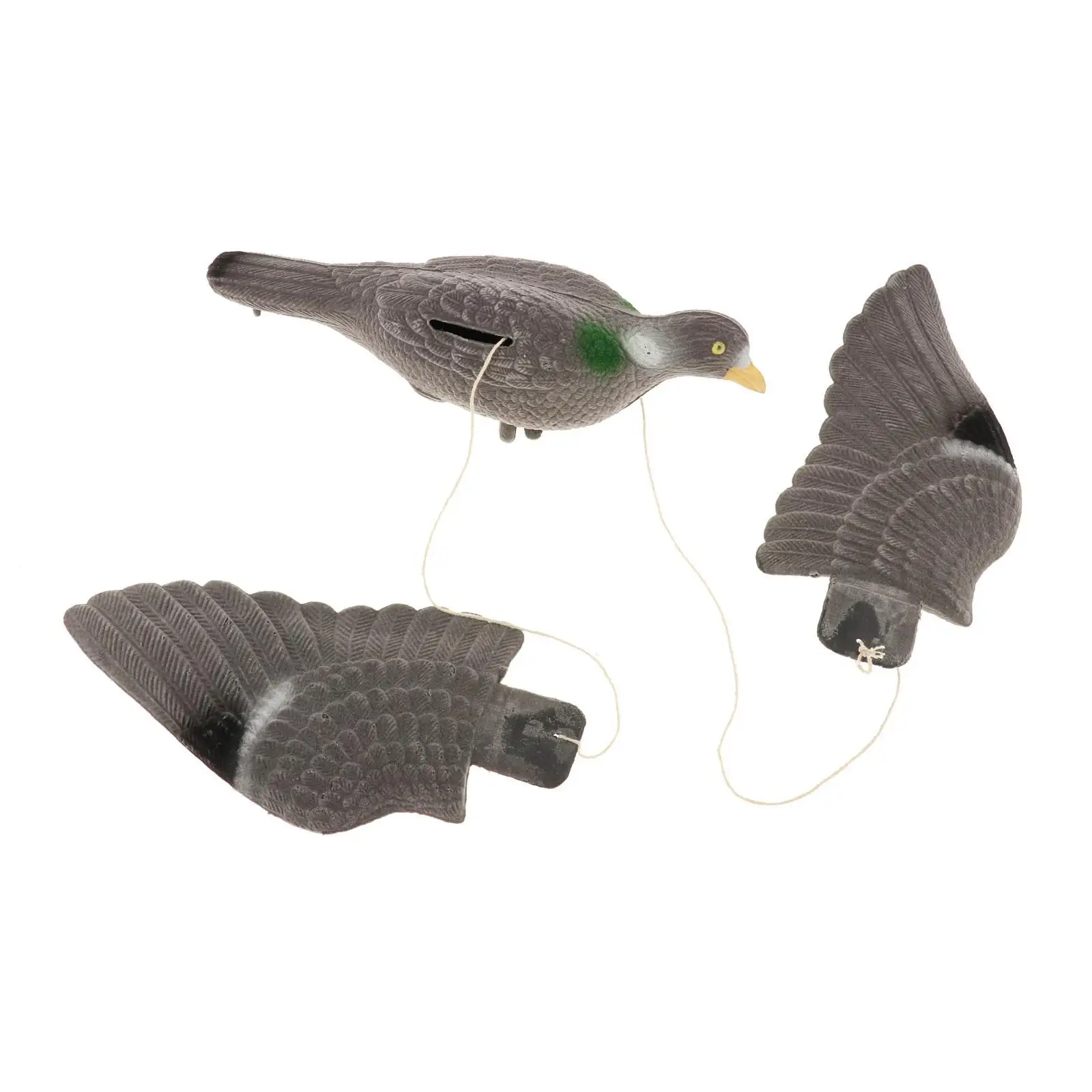 Plastic Hawk Decoy Bird Scarer Pigeon Deterrent Repellent Birds Control Ornament for Orchard Defense
