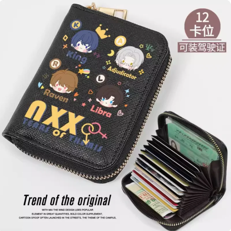 

Anime Tears of Themis King Raven Libra Zipper Fashion Wallet PU Purse Card Holder Money Bag Cosplay Gift B576