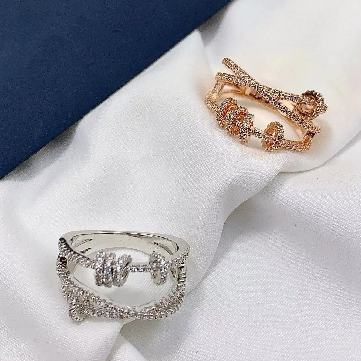 Luxury Classic High Quality Fashion s925 Silver Time Running Rotatable Moissanite Ring Accessories Jewelry RingHoliday gift