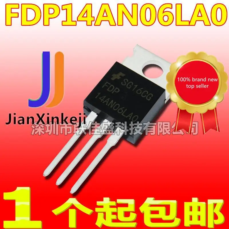 10 peças 100% original novo em estoque fdp14an06la0 14an06la0 60a 60v para-220 n canal tubo de efeito de campo