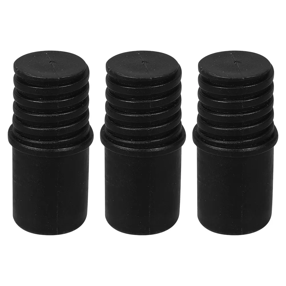 3pcs Threaded Connector Broom Handle Replacement Secure Design Adjustable Extension Pole Adapter Tips 22Mm Telescoping