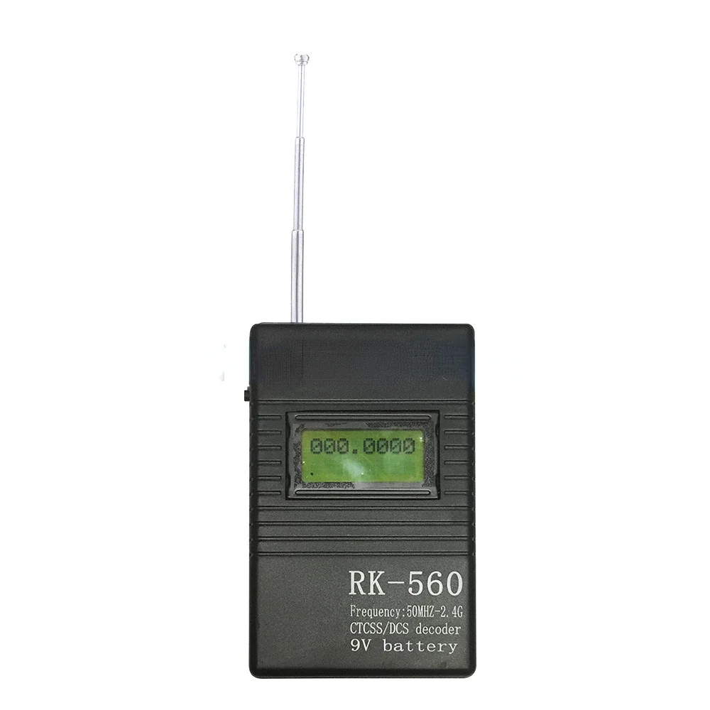 RK560 Frequency meter 50MHz-2.4GHz portable handheld frequency meter frequency reader for digital analog sub tone measurement