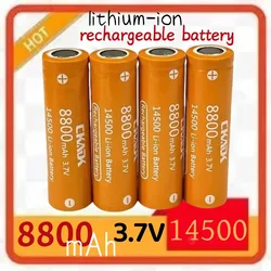 NEW 14500 Lithium Battery 3.7V 8800mAh Rechargeable Battery Solderable Nickel Sheet Battery for Flashlights LED Flashlight Toys