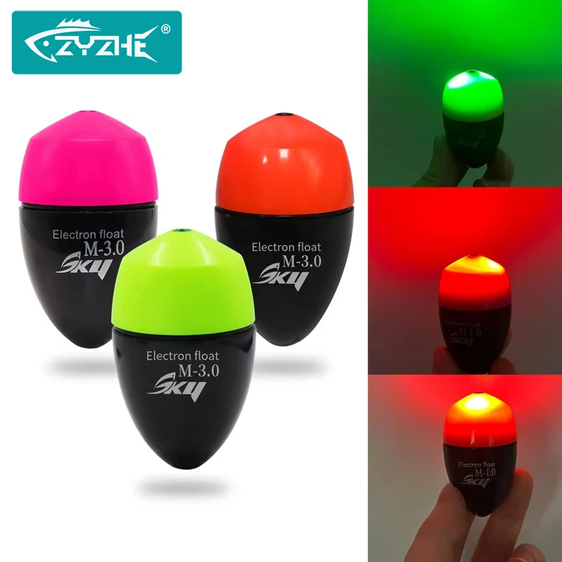 Flotador de Pesca Eléctrico ZYZHE, Flotador de Pesca en Agua Salada, Resistente al Agua, de ABS, para Pesca en Roca, Accesorios de Pesca