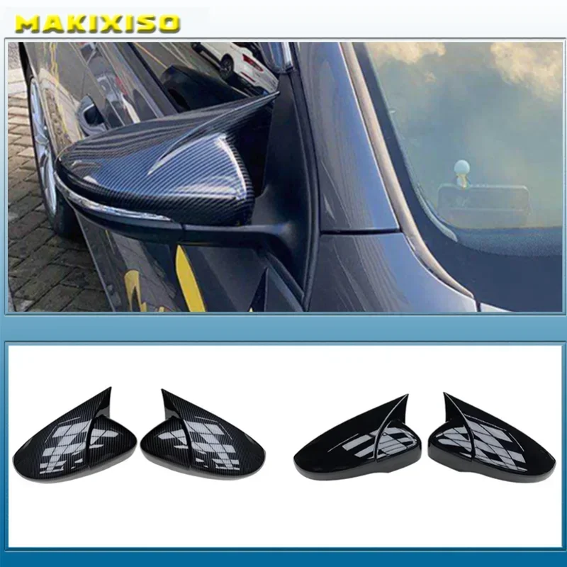 

For Volkswagen Golf 6 GTI Golf 6 R MK6 R20 Touran carbon fiber black rearview mirror shell decorative cover Auto parts