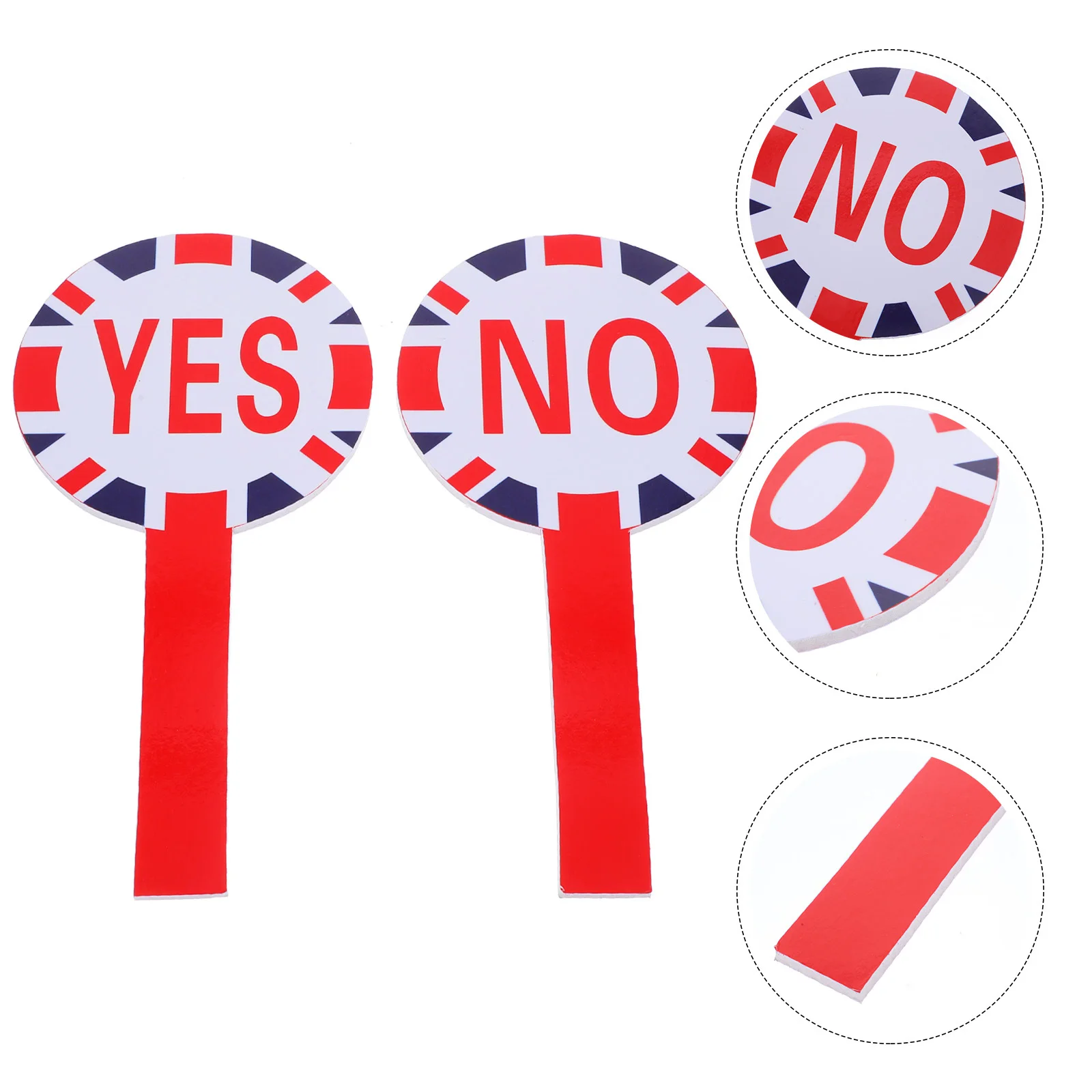 1 Set Of Portable Yes Paddle Reusable No Paddle Flexible Classroom Voting Board Teacher Judging Board School Accessory
