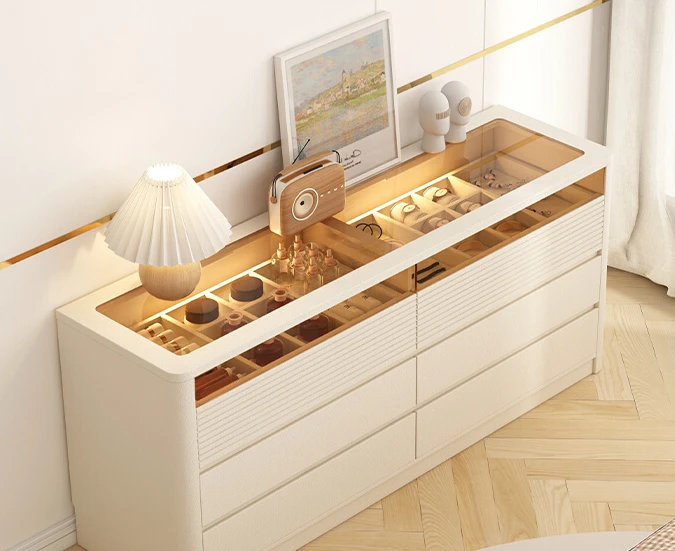 Bucket cabinet, storage cabinet, integrated dressing table, bedroom wardrobe, storage drawer cabinet, bed end storage cabinet