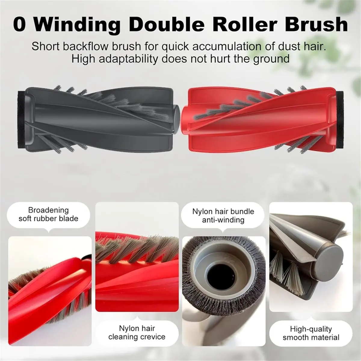 A92G New For Qrevo Curve/Qrevo Edge/P20 Pro Roller Side Brushes Hepa Filter Mop Cloth Dust Bags Replacement Parts