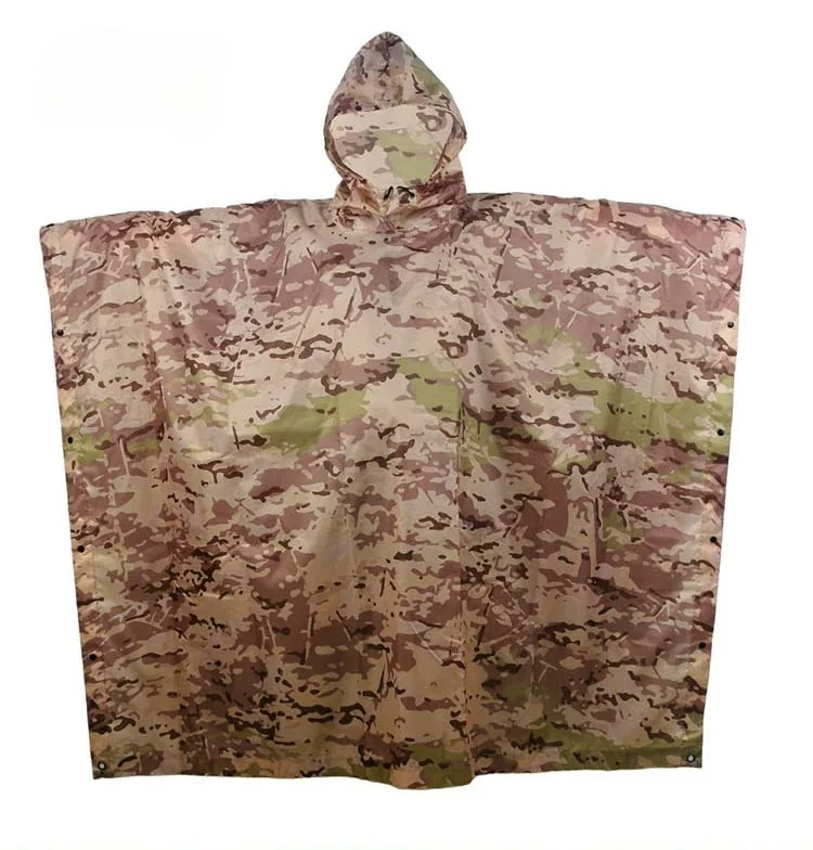 Outdoor Hiking Multifunctional Raincoat Can Be Used As A Canopy Floor Mat Raincoat Campinghiking Storage Lightweight Waterproof