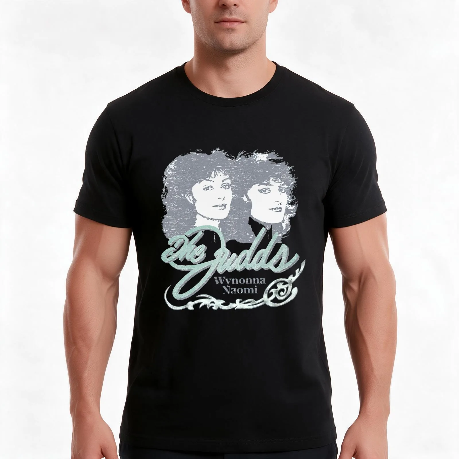 The Judds Ringer T-Shirt, Summer Casual Cotton Tee, Oversized Streetwear Tops, Vintage Graphic Print, Loose Fit Short Sleeve