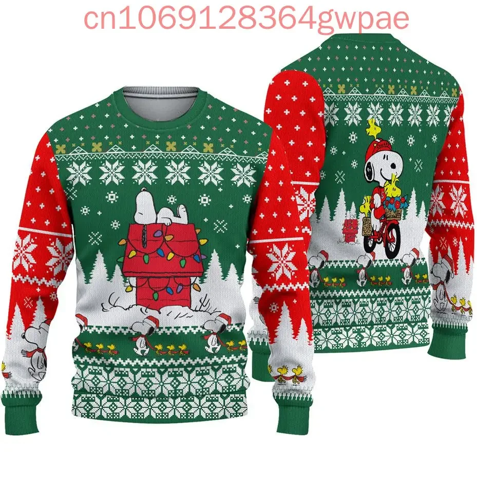 Snoopy Charlie Ugly Sweater Men's Women's 3d Sweater Tops Disney Ugly Christmas Sweater Anime Xmas Gifts Christmas Sweater