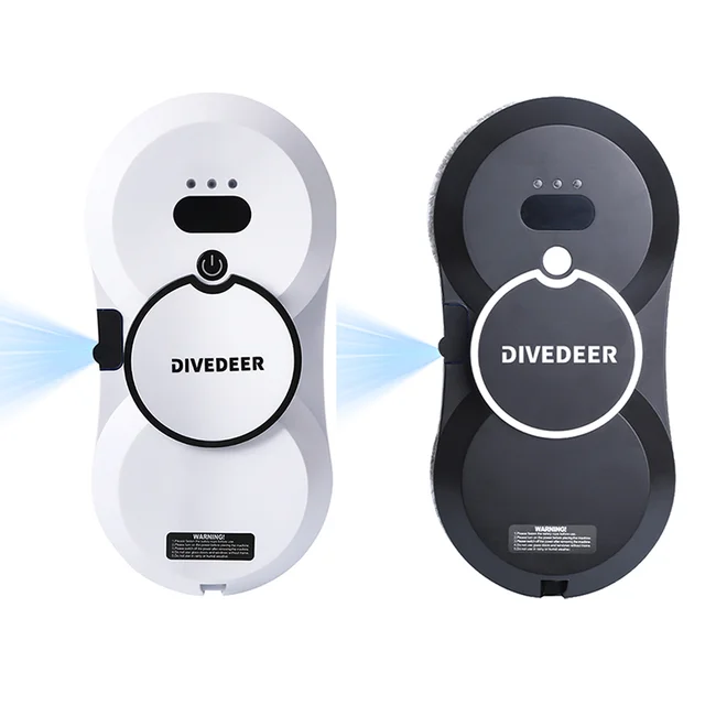 DIVEDEER – robot de nettoyage de vitres à pulvérisation d'eau, intelligent, taille haute, moteur sans balais double face, nettoyeur de vitres, type de pulvérisation 1