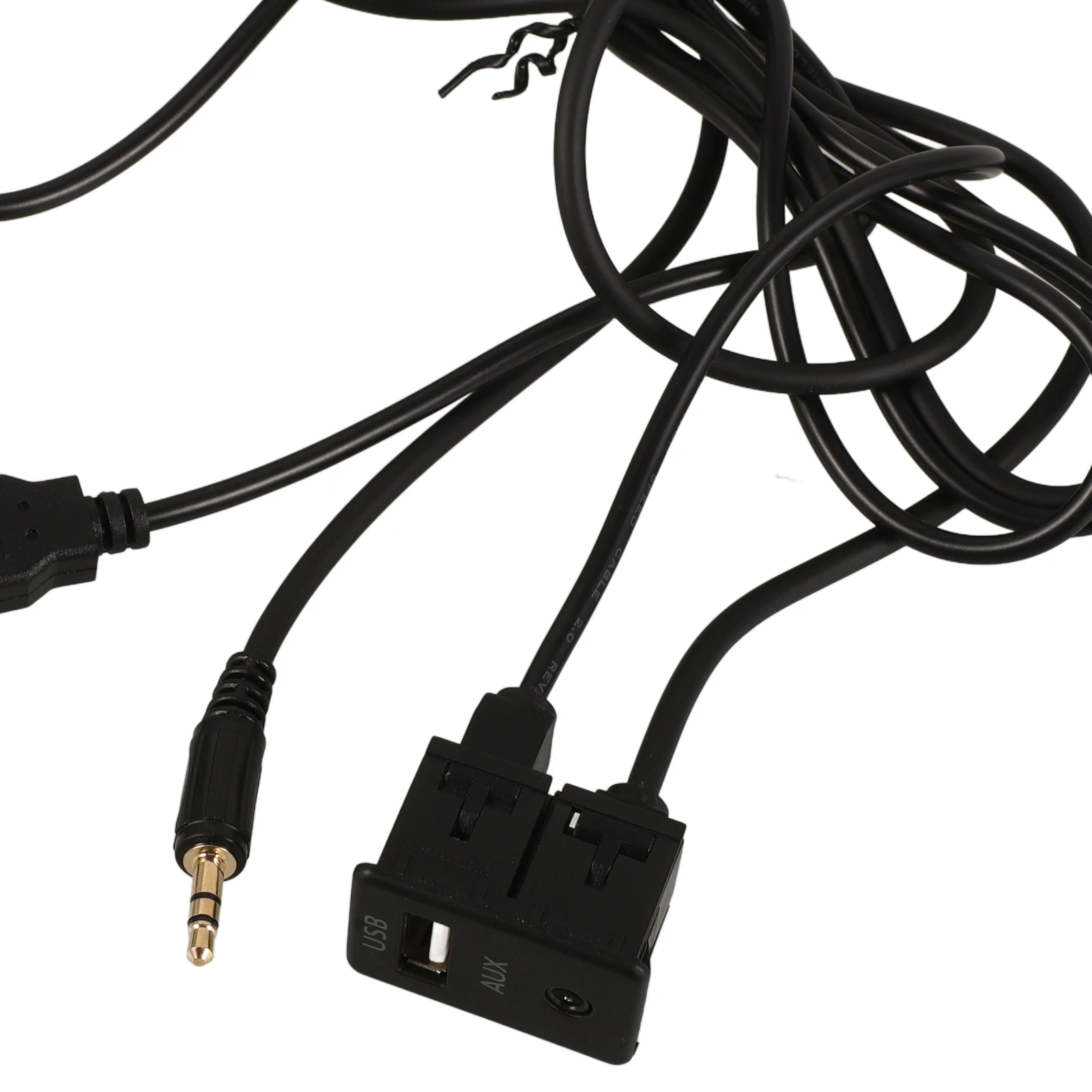 

USB Extension Core AUX USB Cable Dash Panel Port Car 3.5Mm Flush Usb Flush Aux Extension Mount Mount Cable for Stereo