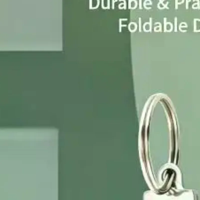 Stainless Steel Foldable Toothpick Cleaner With Solid Build Portable Keychain For Daily Teeth Care Travel Camping